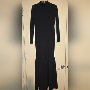 Elegant Black Long Sleeve Pant Jumper